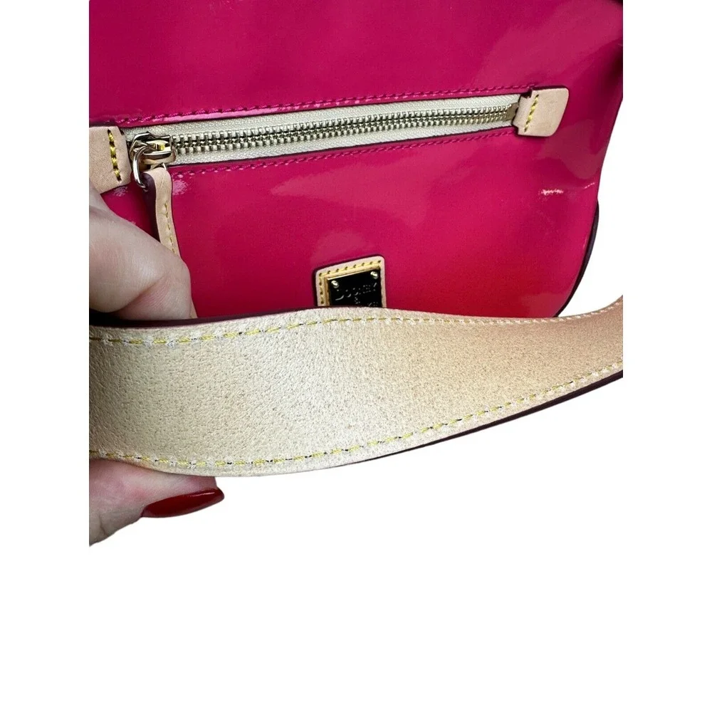 Dooney & Bourke Pink‎ Patent Leather Small Hobo Bag